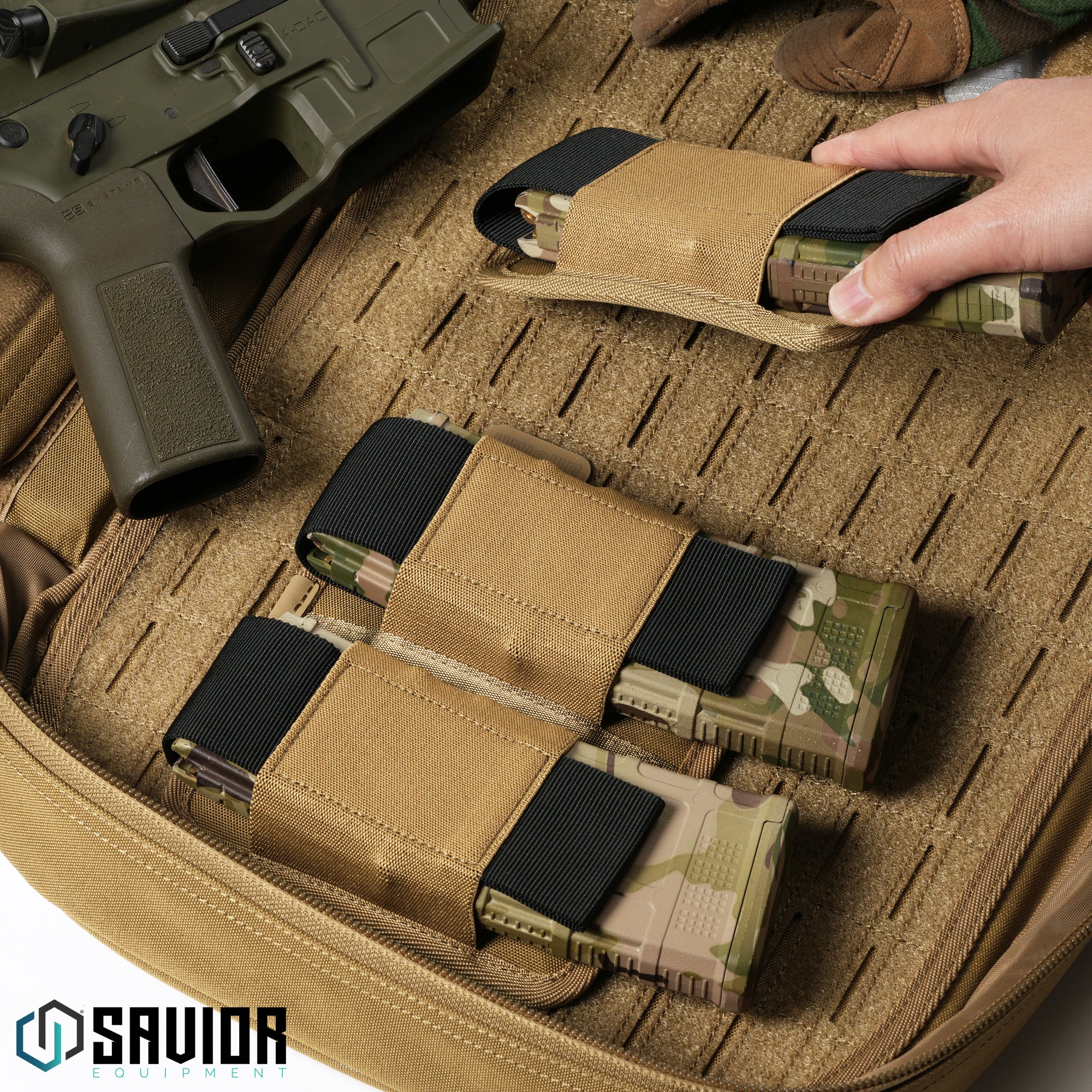 AR-15/AK-47 Mag Holder w/ Hook Backing - 1/2/3 Slot - Image 5
