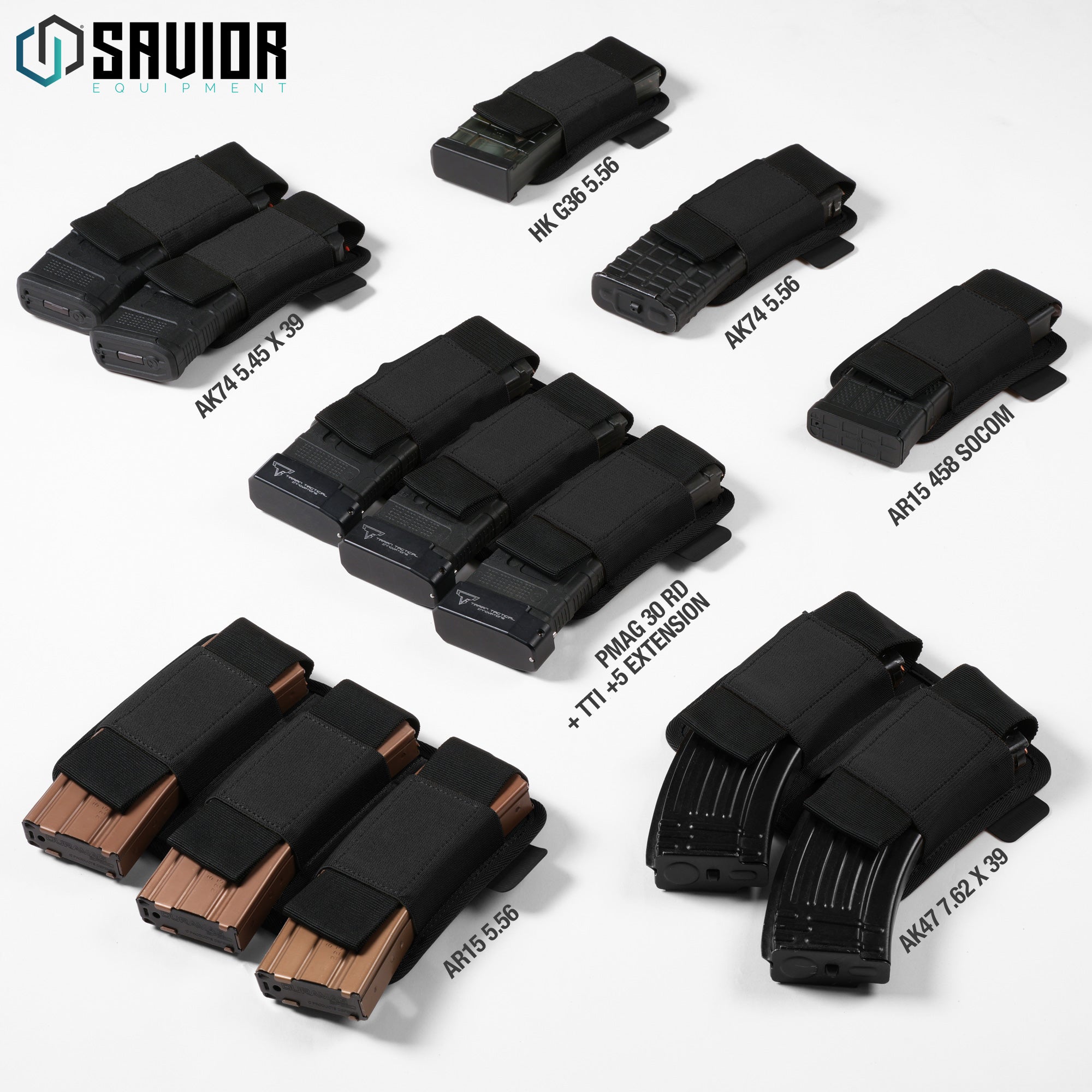 AR-15/AK-47 Mag Holder w/ Hook Backing - 1/2/3 Slot - Image 7