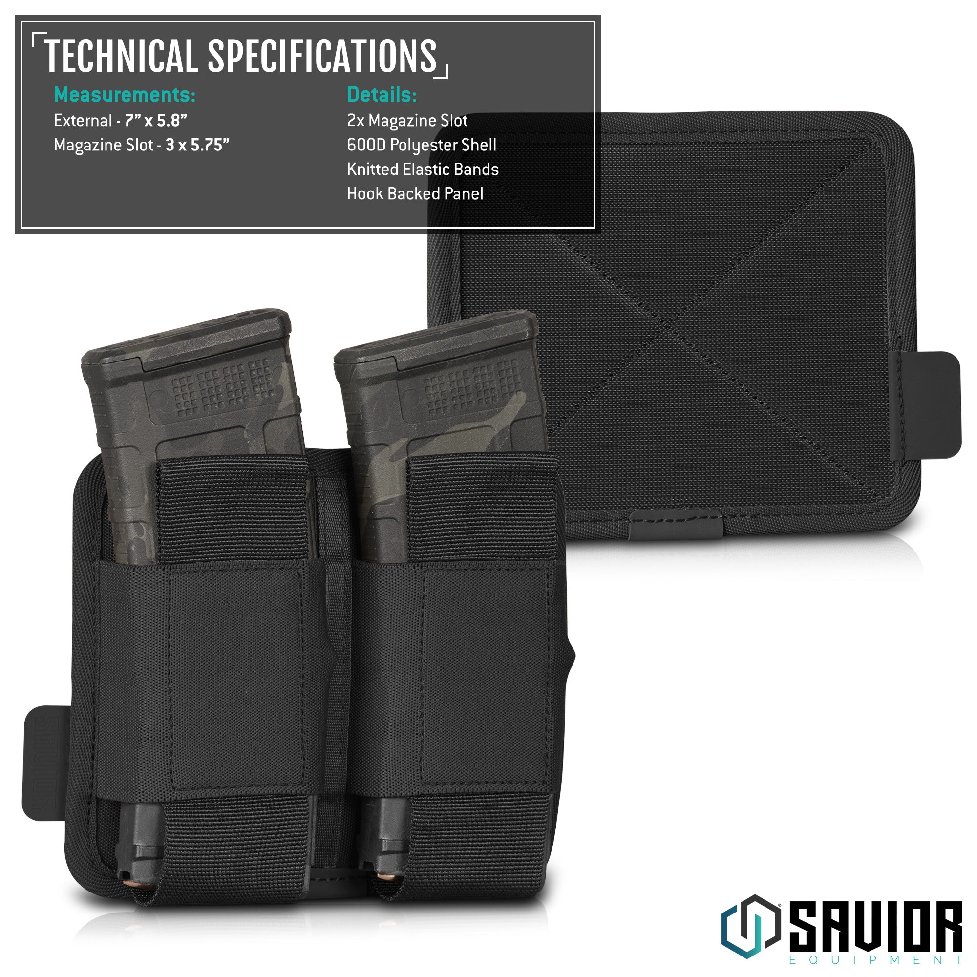 AR-15/AK-47 Mag Holder w/ Hook Backing - 1/2/3 Slot - Image 13