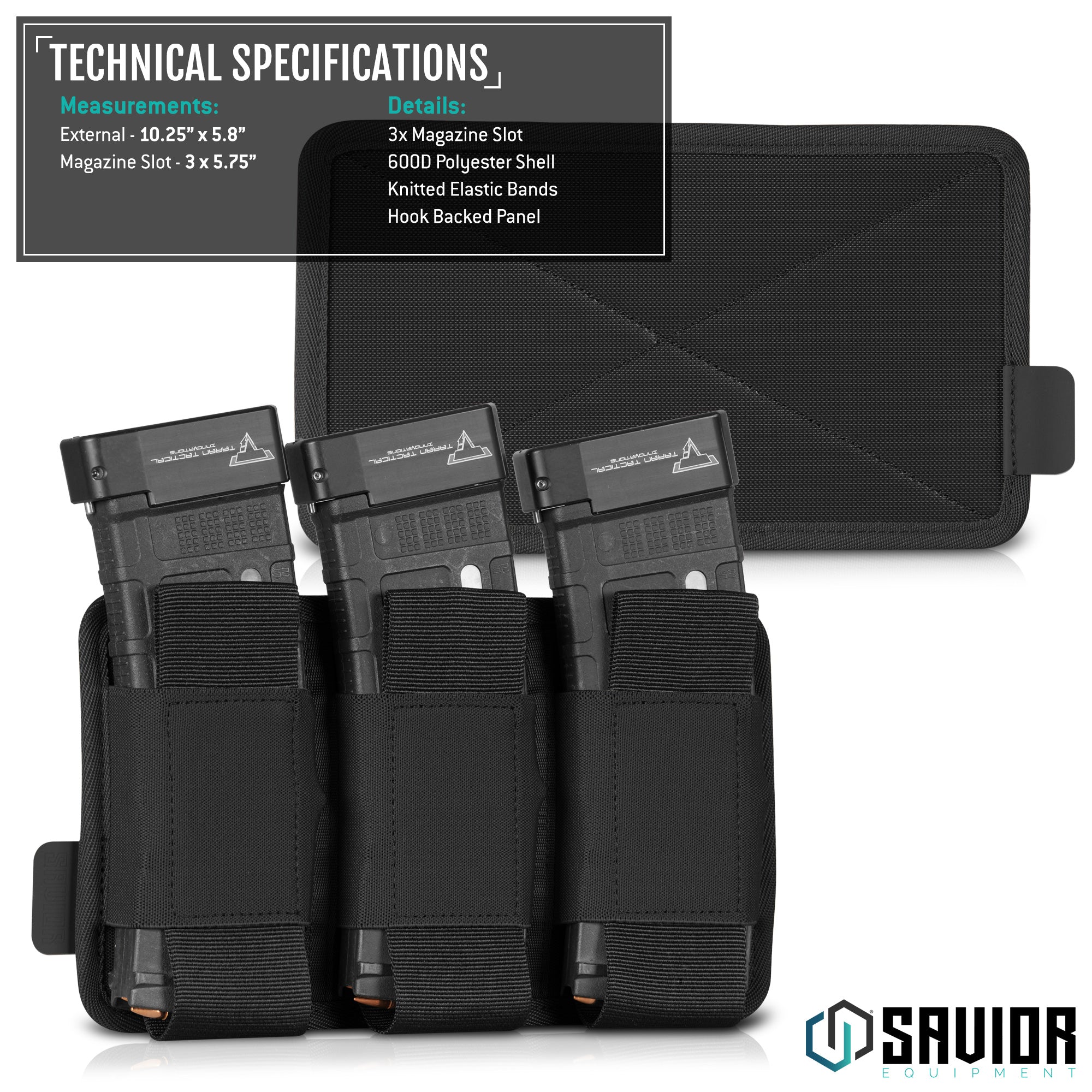 AR-15/AK-47 Mag Holder w/ Hook Backing - 1/2/3 Slot - Image 18