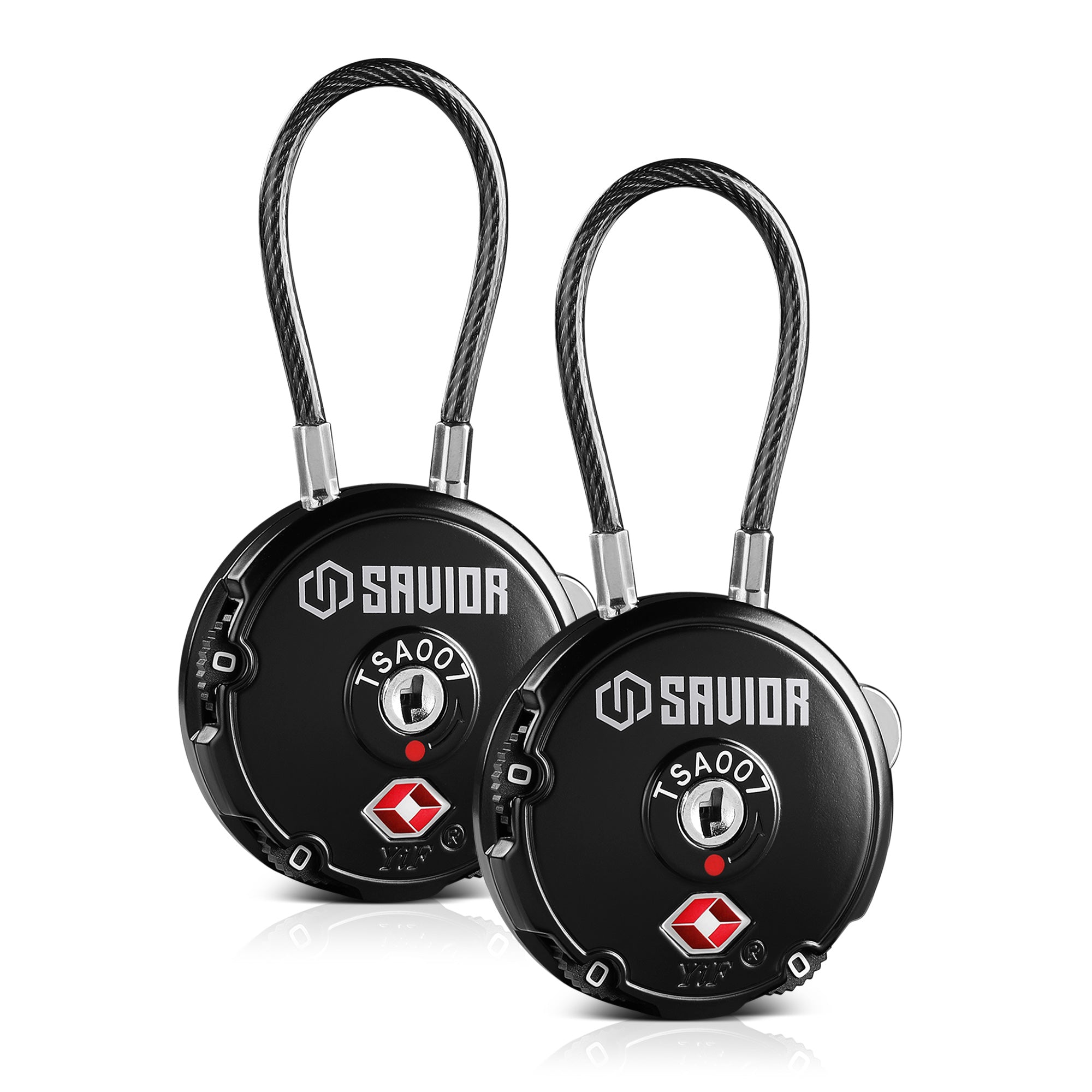 Combination Cable Lock (3-Digit) - 1/2/4 Pack - Image 2