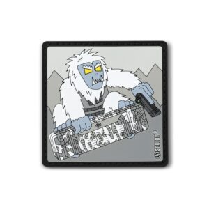 Snowboarding Yeti Patch