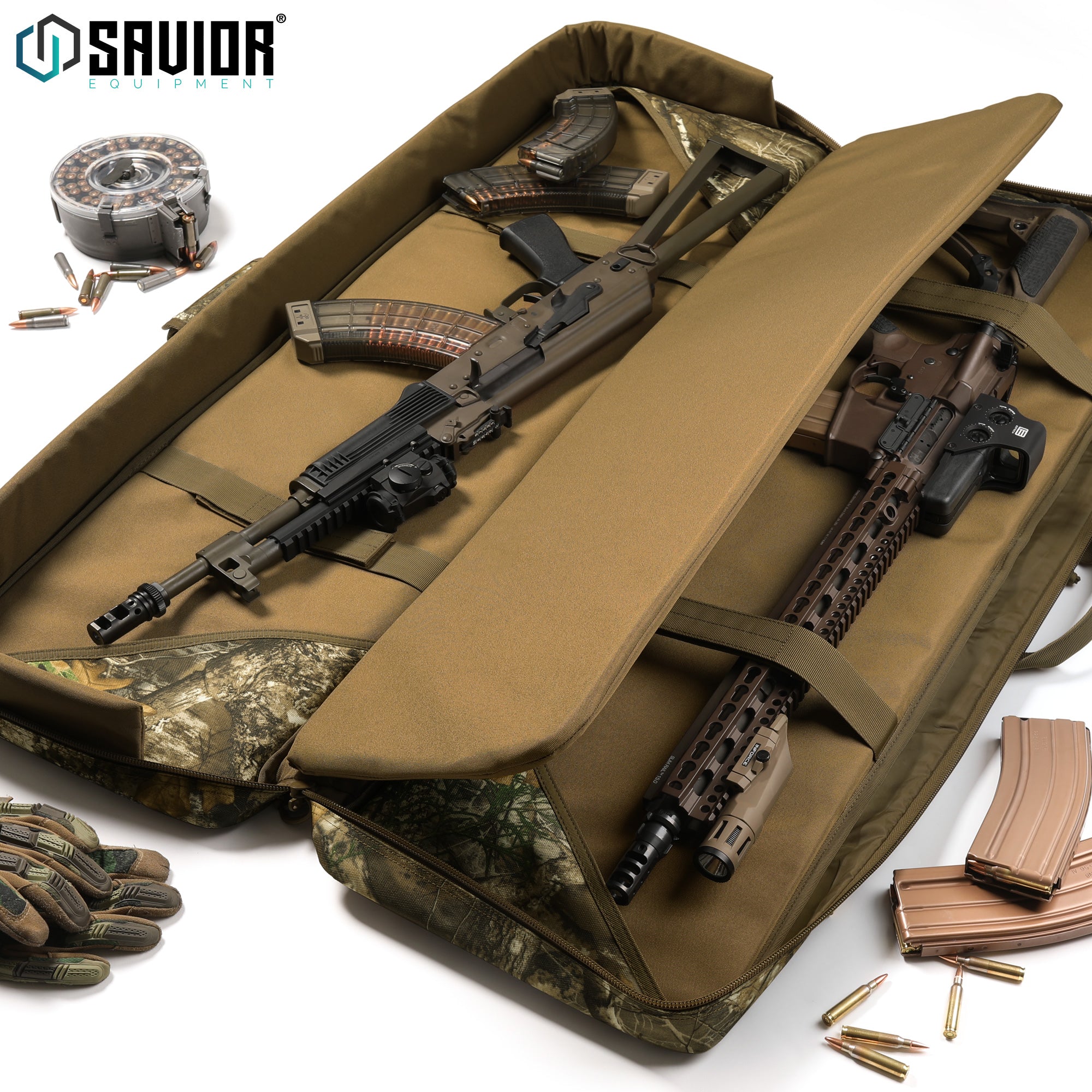 Camo American Classic Double Rifle Bag - 36"/42"/46"/55" - Image 2