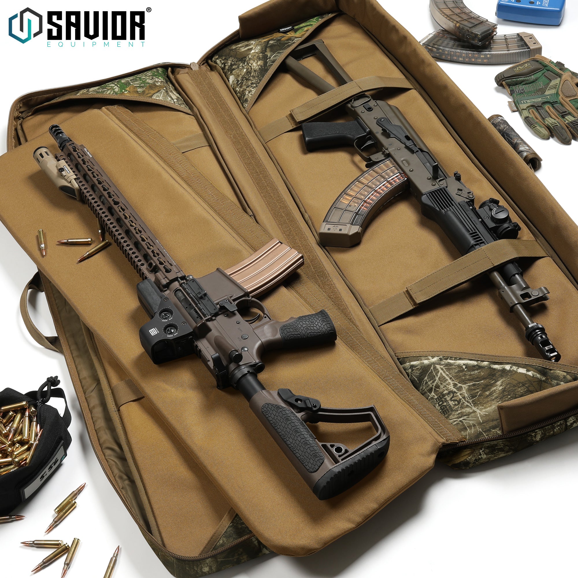 Camo American Classic Double Rifle Bag - 36"/42"/46"/55" - Image 3