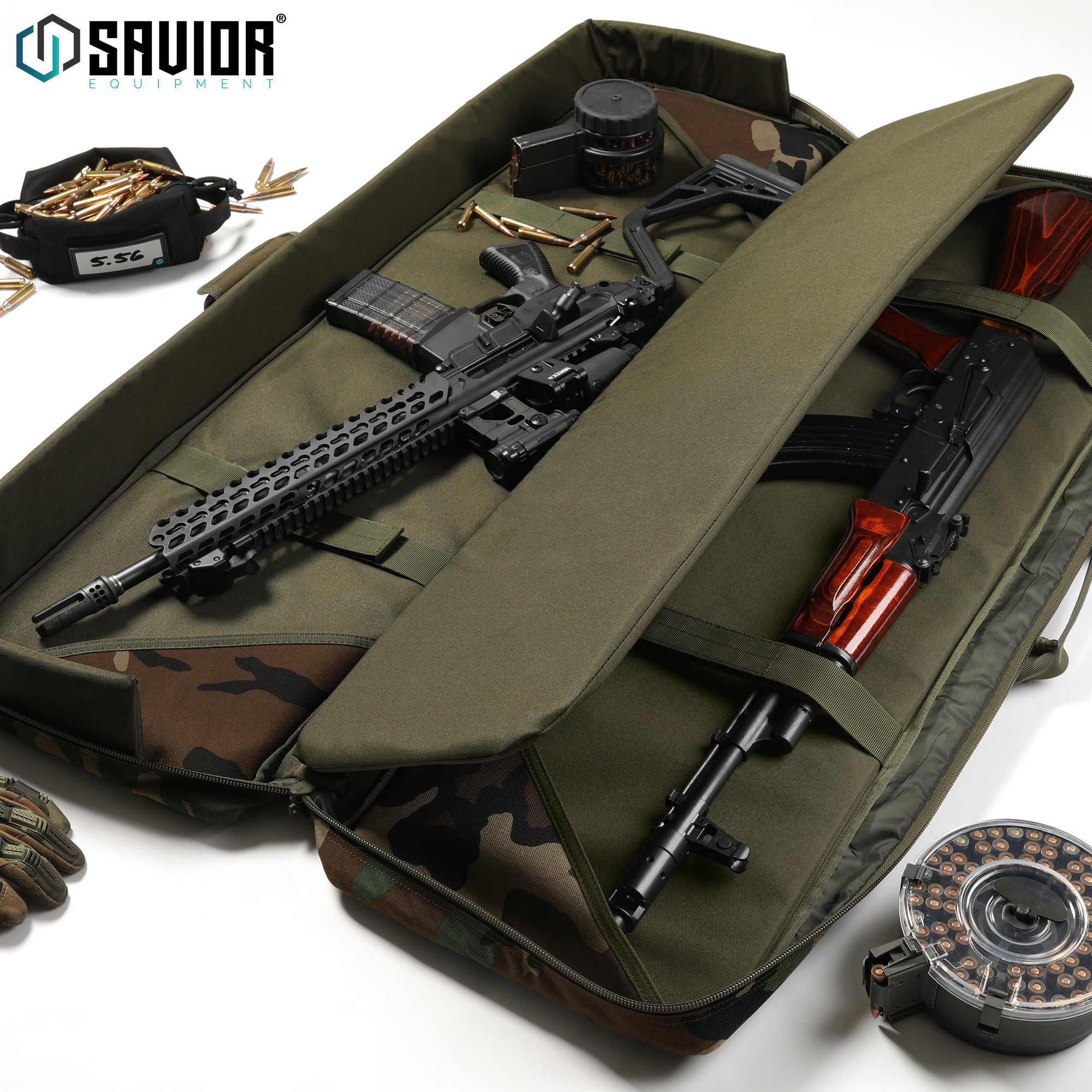 Camo American Classic Double Rifle Bag - 36"/42"/46"/55" - Image 8