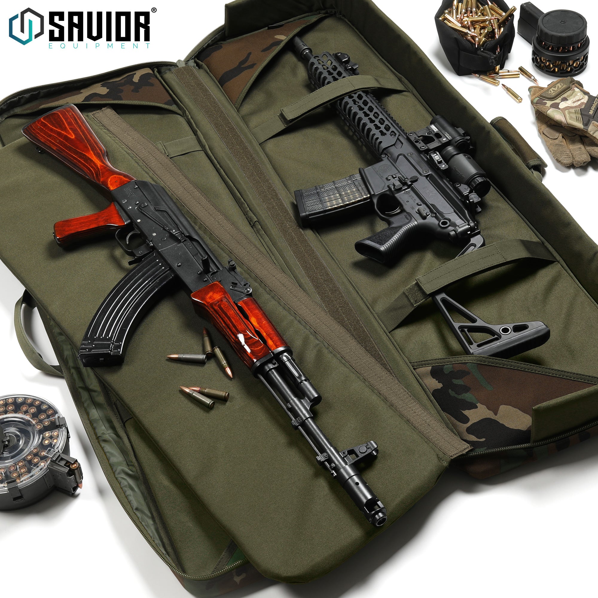 Camo American Classic Double Rifle Bag - 36"/42"/46"/55" - Image 9