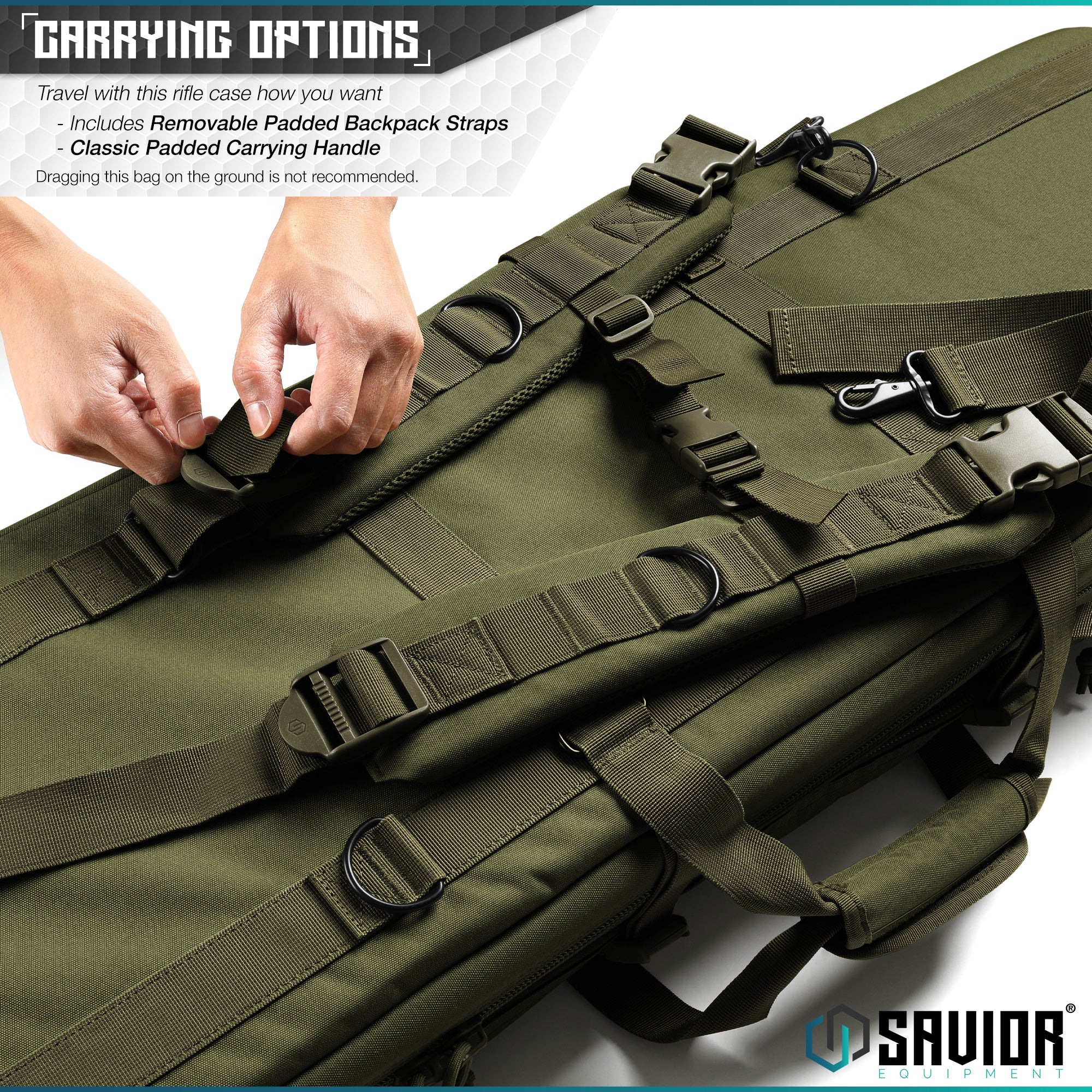 American Classic Double Rifle Bag - 32"/36"/42"/46"/51"/55" - Image 19