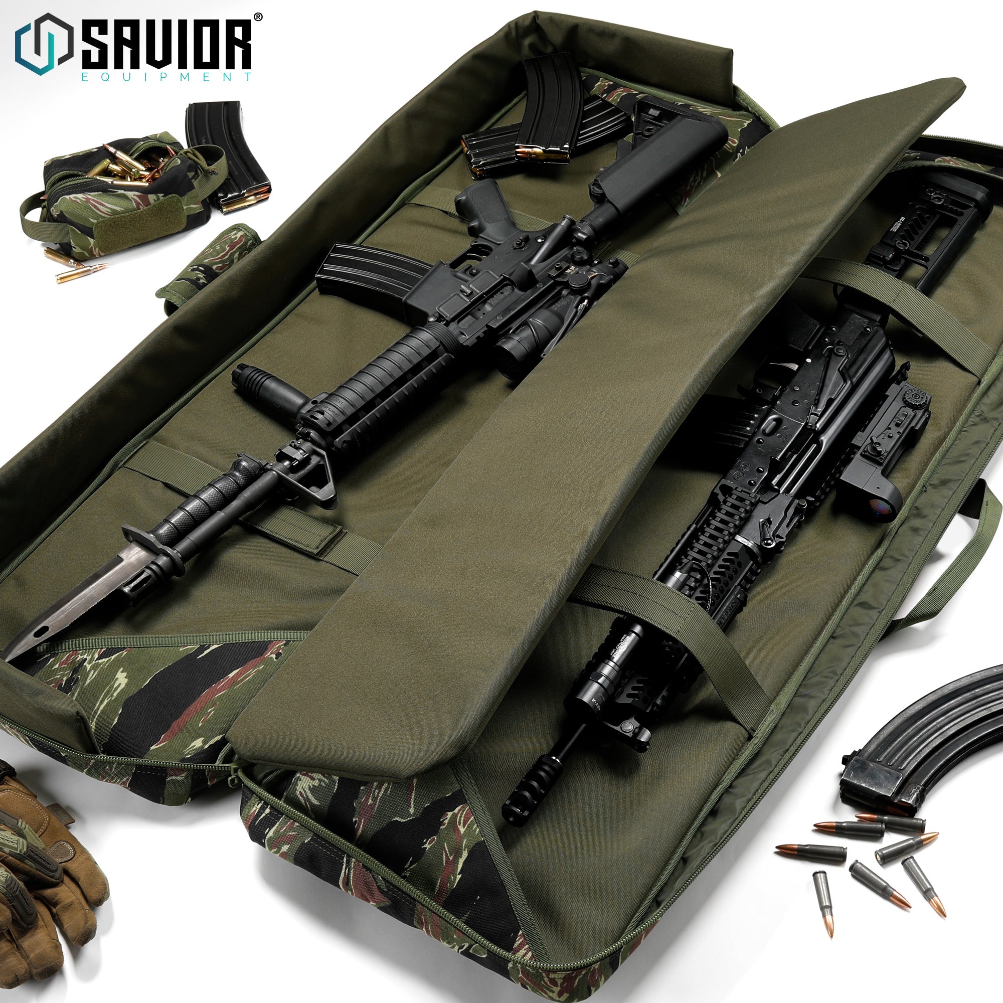 Camo American Classic Double Rifle Bag - 36"/42"/46"/55" - Image 14