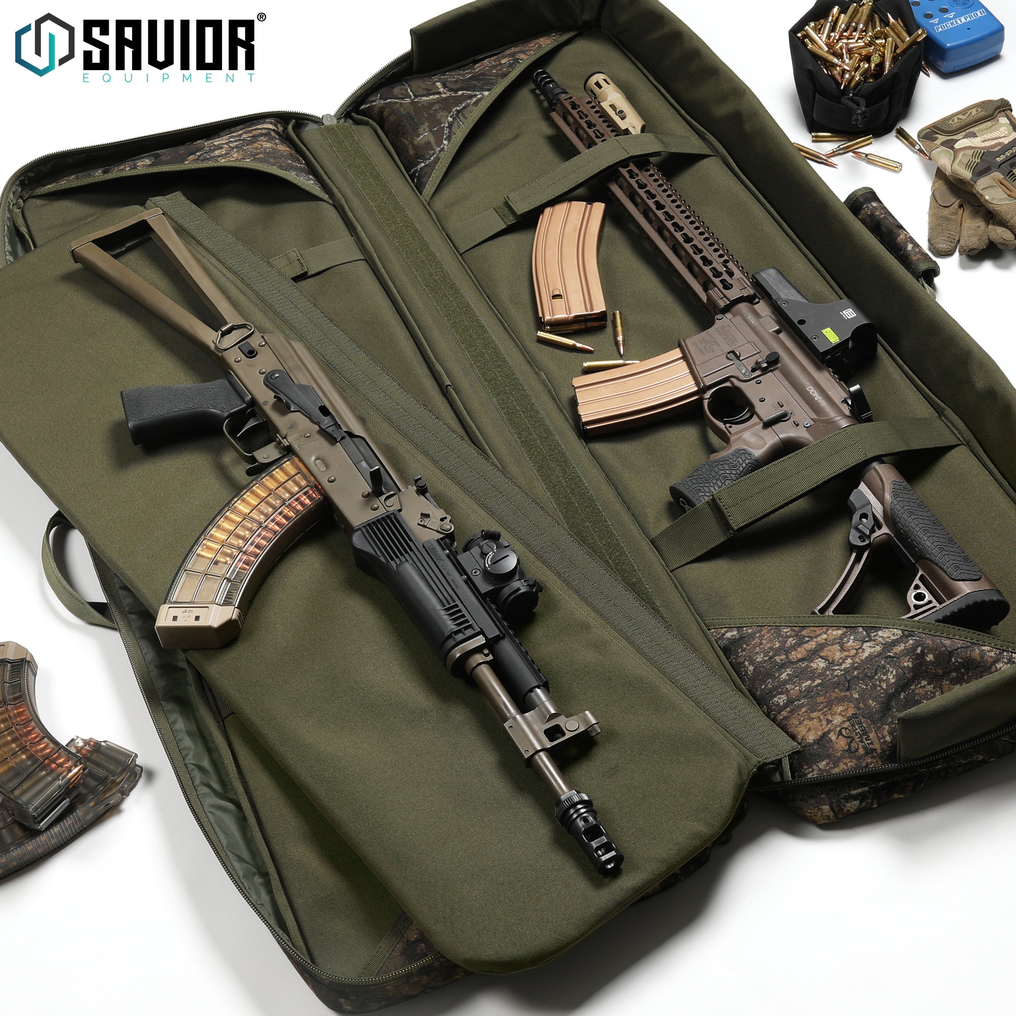Camo American Classic Double Rifle Bag - 36"/42"/46"/55" - Image 21