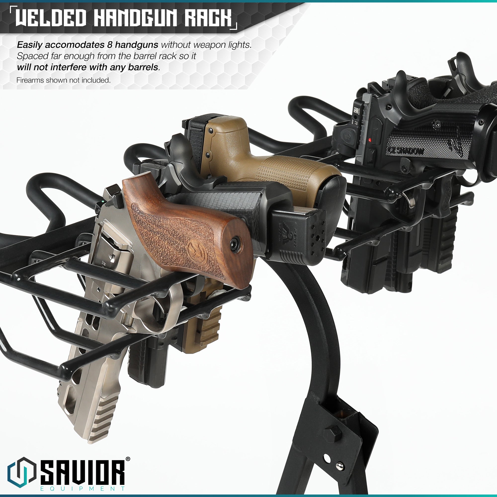Mobile Firearm Rack Stand - 6 Rifles & 8 Pistols - Image 3