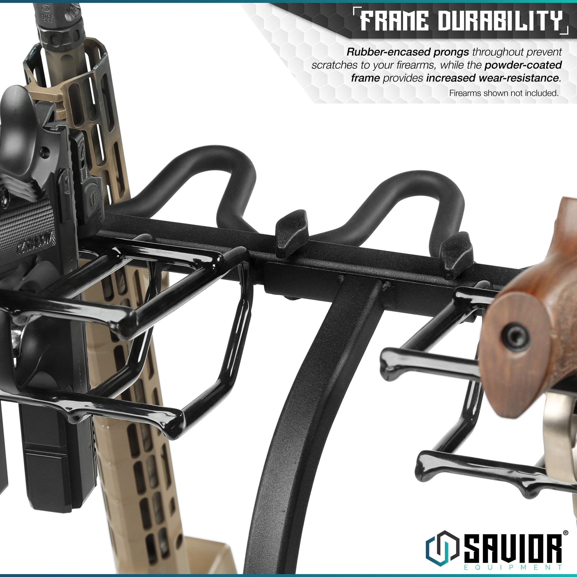 Mobile Firearm Rack Stand - 6 Rifles & 8 Pistols - Image 4