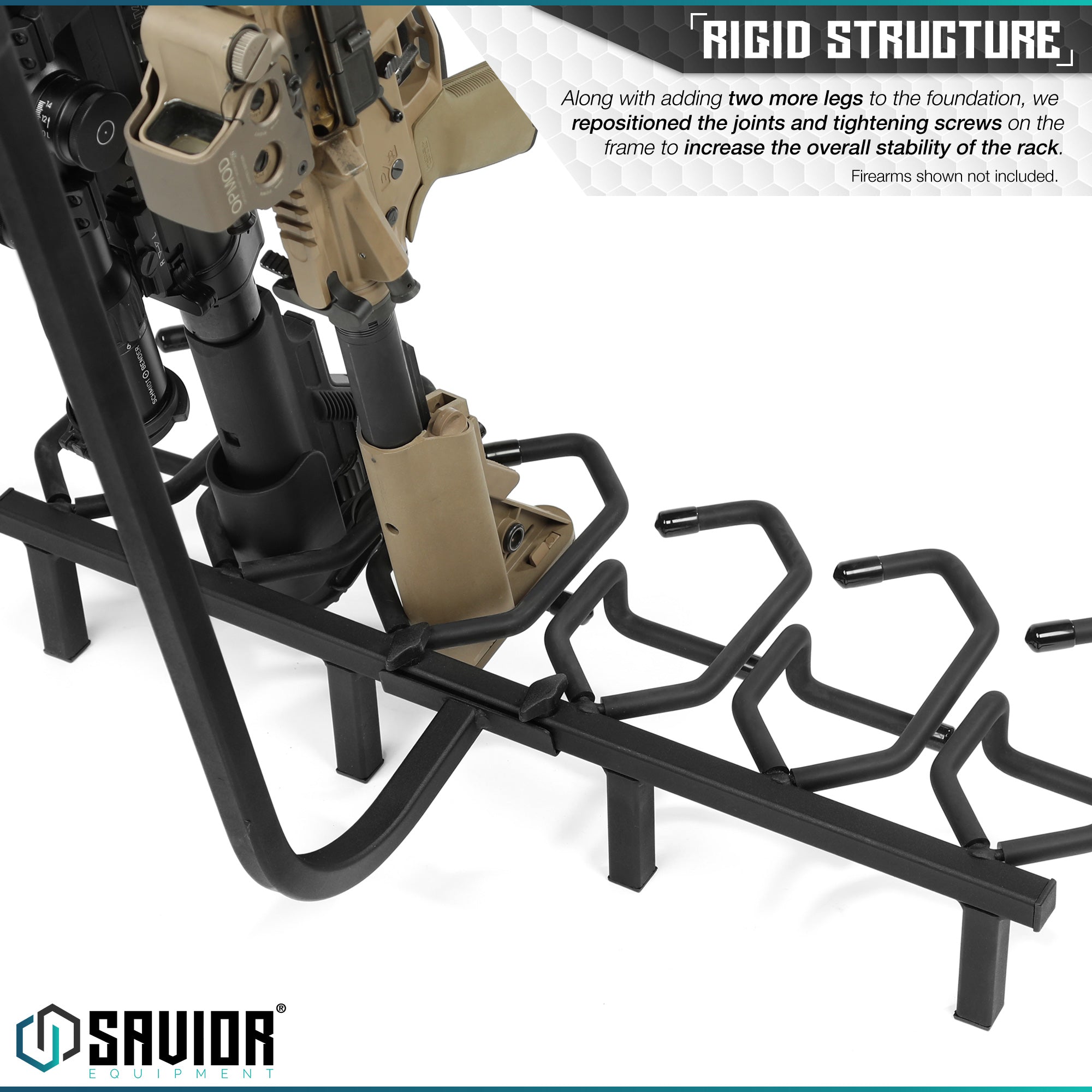 Mobile Firearm Rack Stand - 6 Rifles & 8 Pistols - Image 5