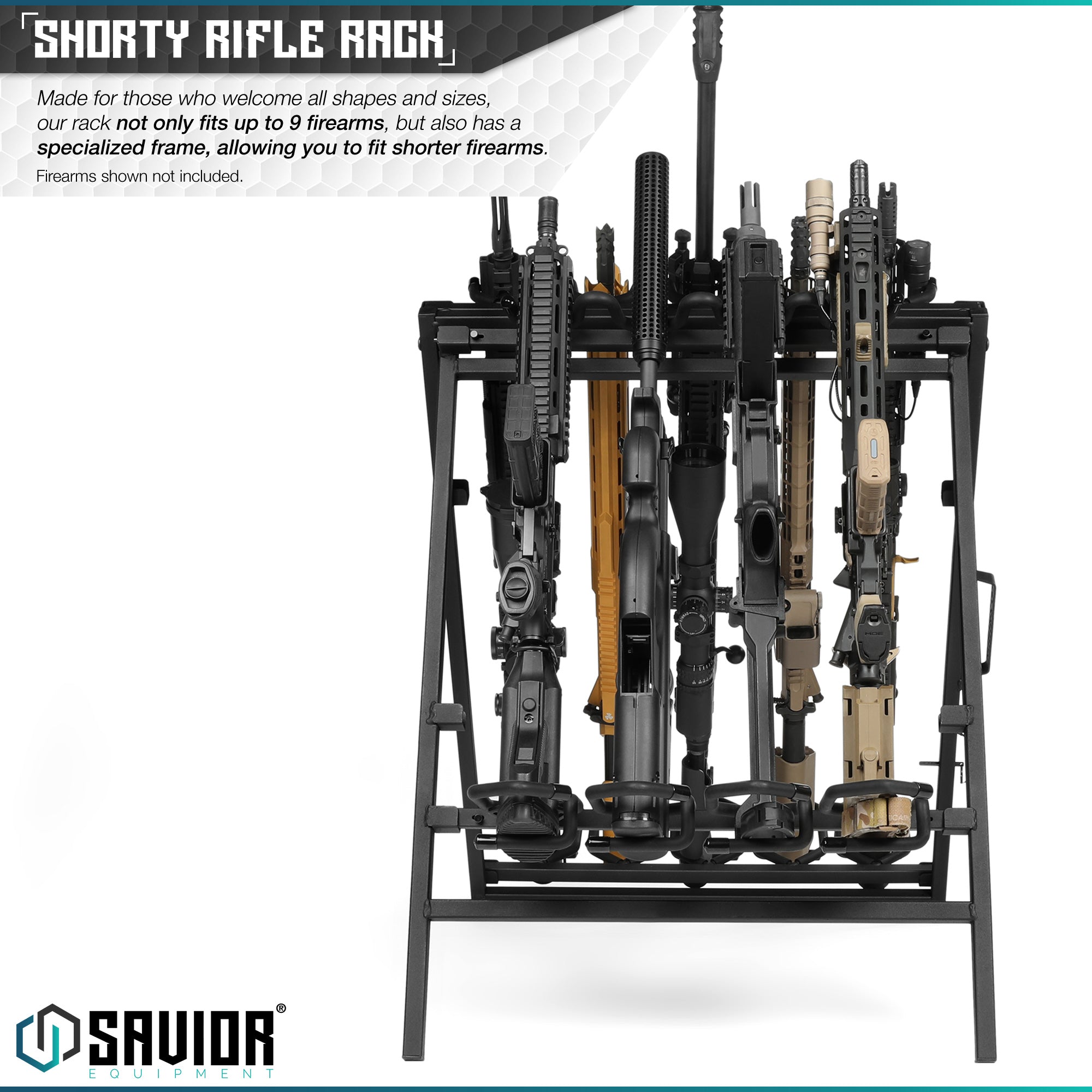 Shorty Rifle Rack - 9 Slots - Image 2